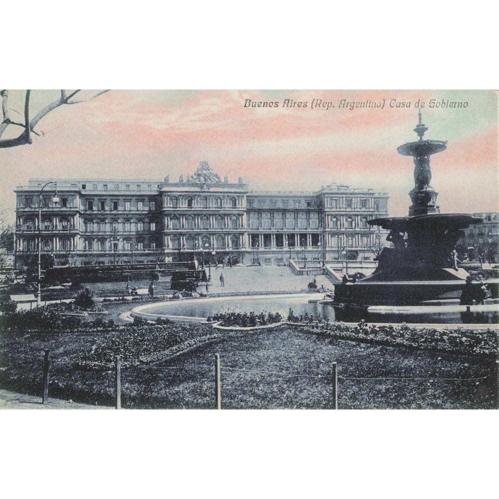 Vintage Buenos Aires Argentina Casa de Gobierno Postcard Fotocelere Torino VG+ - Picture 1 of 2